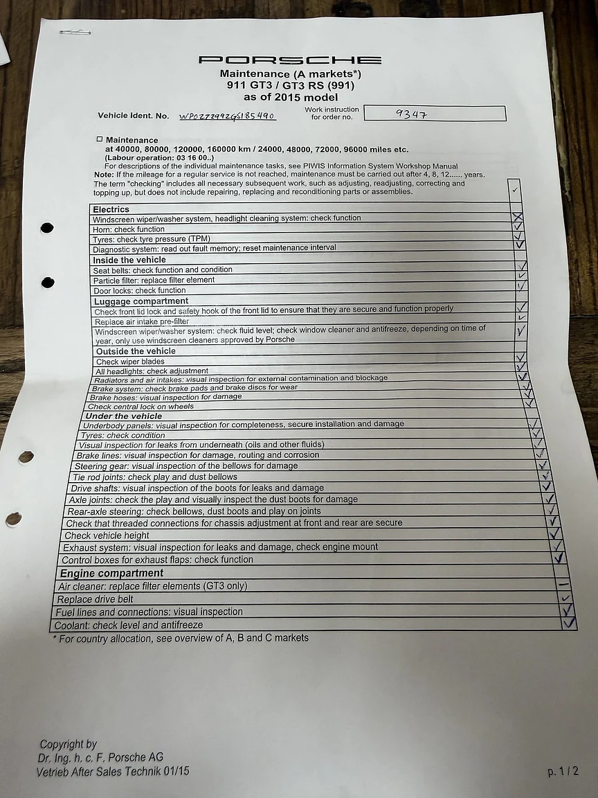 Dokumentation, 2016 Porsche 911 GT3 RS (4)