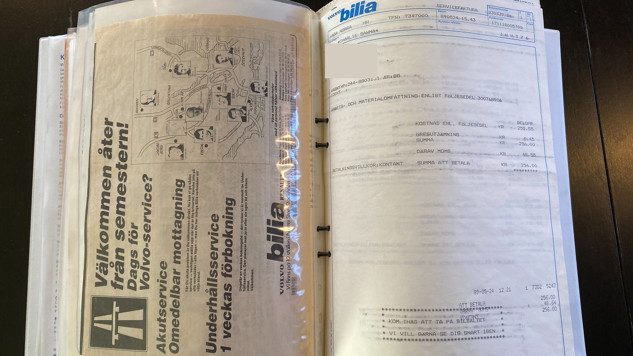 Documentation for 1988 Volvo 240 GL