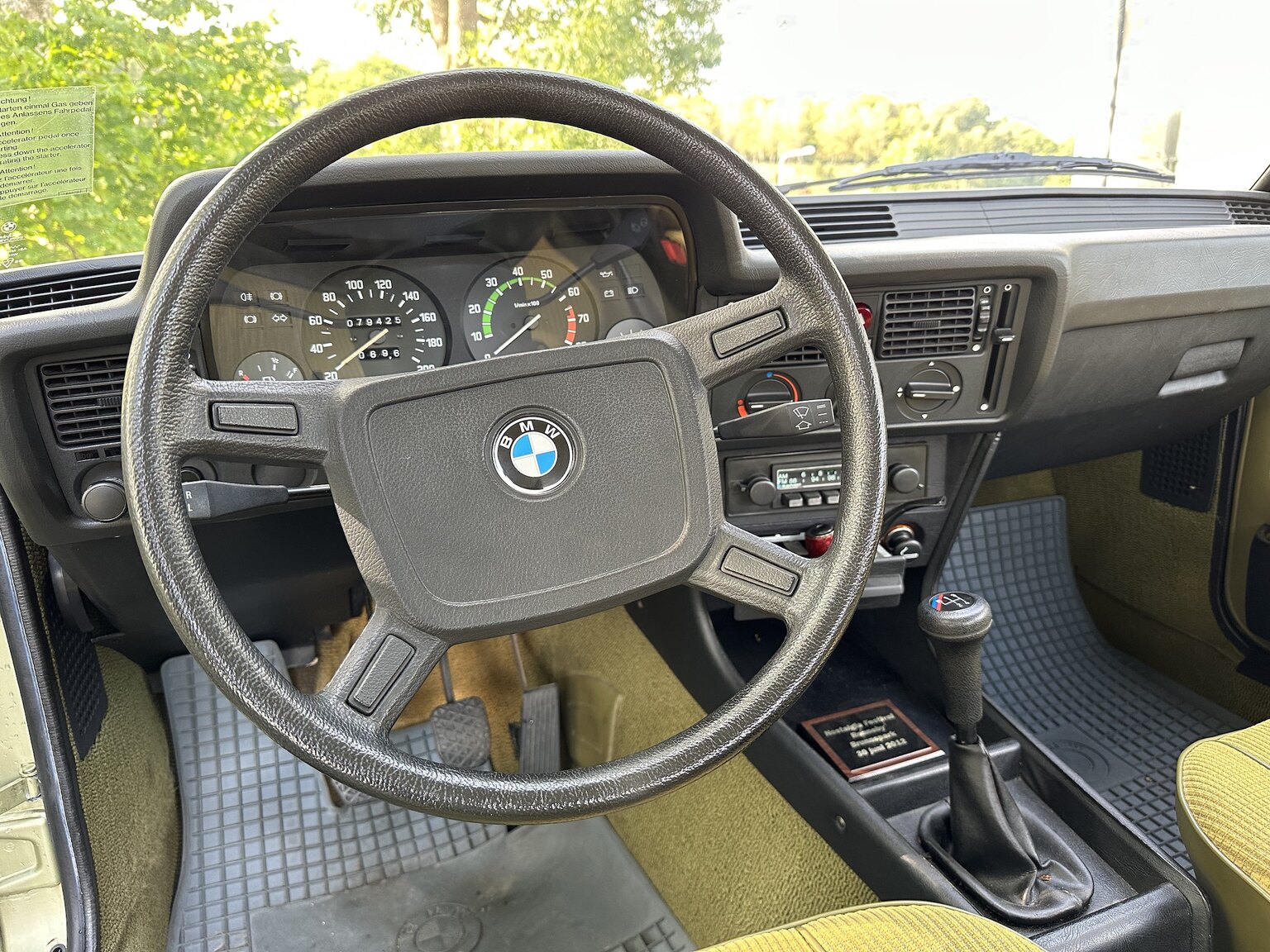 Interiörbild 1980 BMW 320i E21
