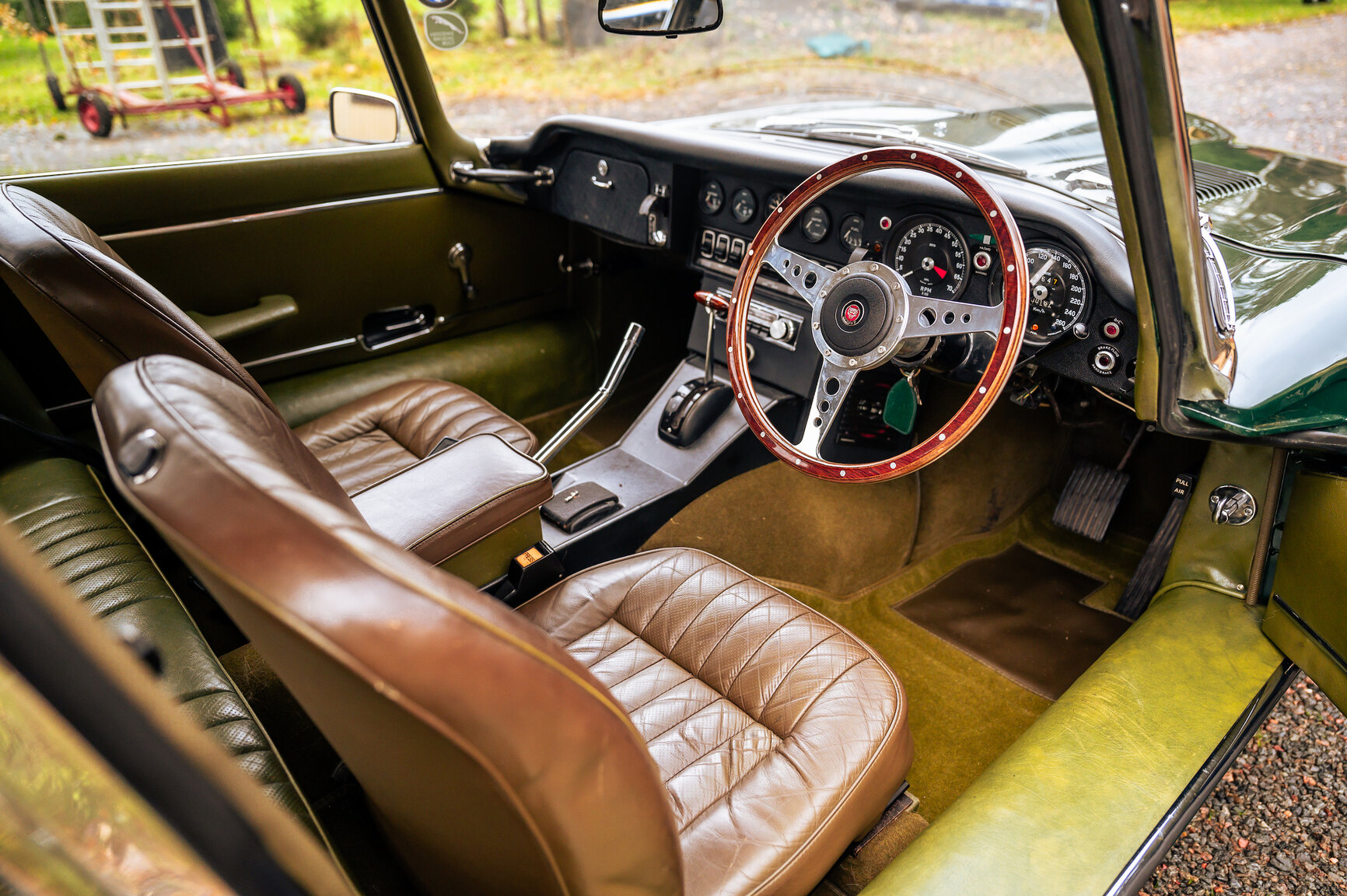Interiörbild 1973 Jaguar E-Type V12