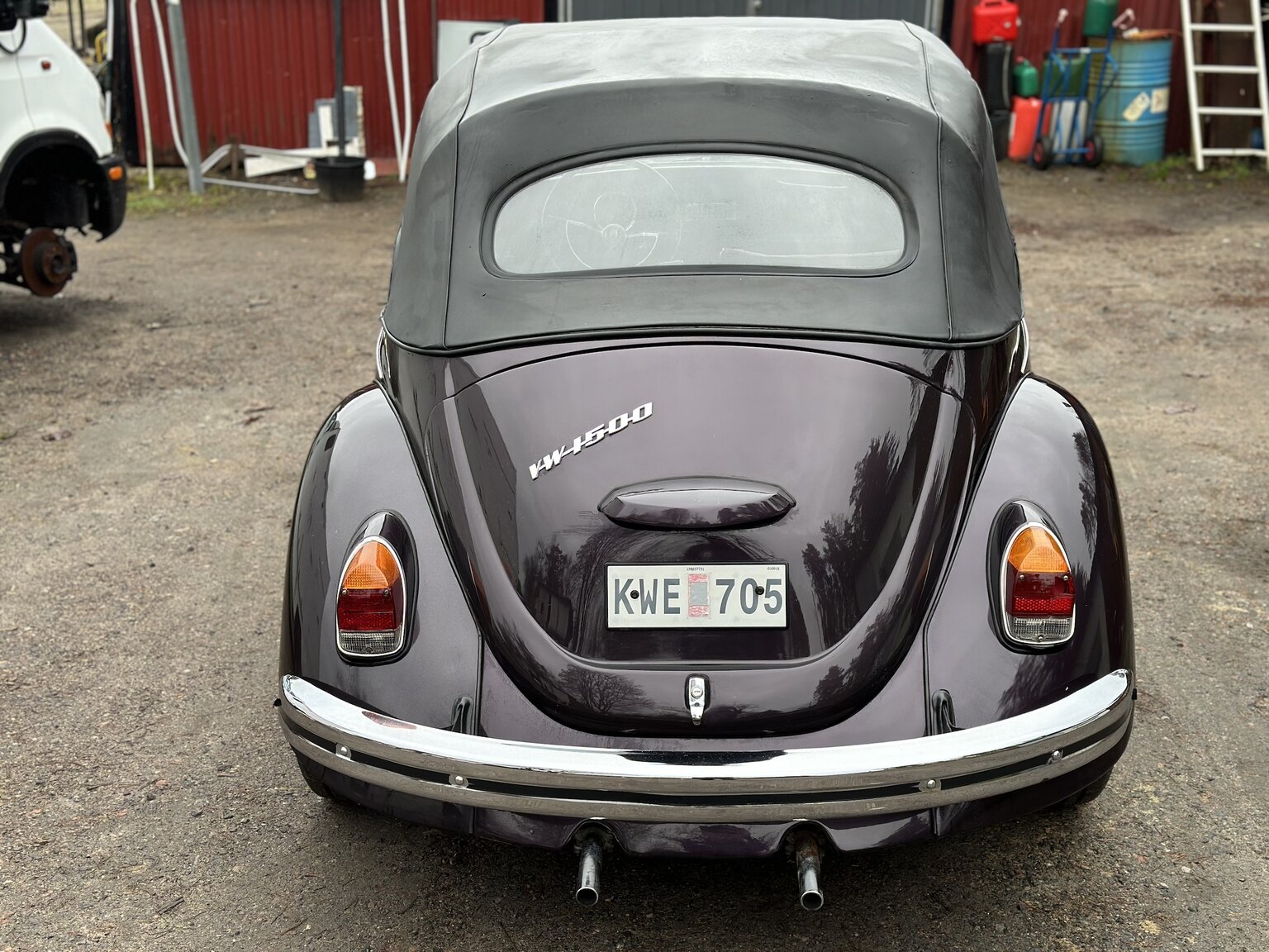Aussenfoto 1968 Volkswagen Beetle 1500 Cabriolet