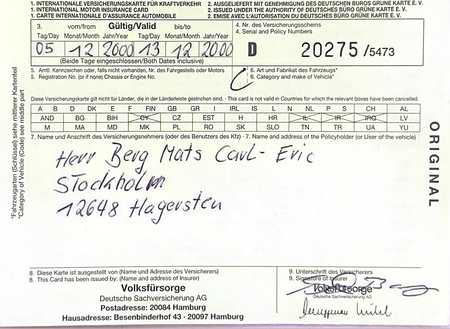 Dokumentation, 1991 PORSCHE 944 S2