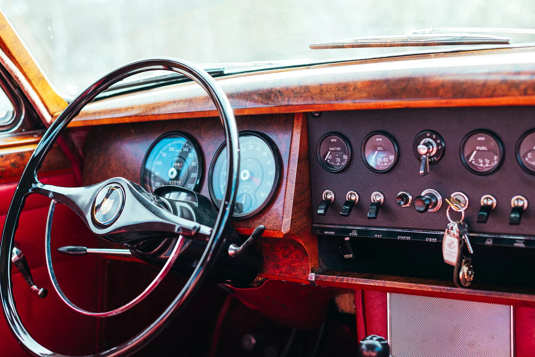 Interiörbild 1965 Jaguar MK 2 - 3.8 XK (14)