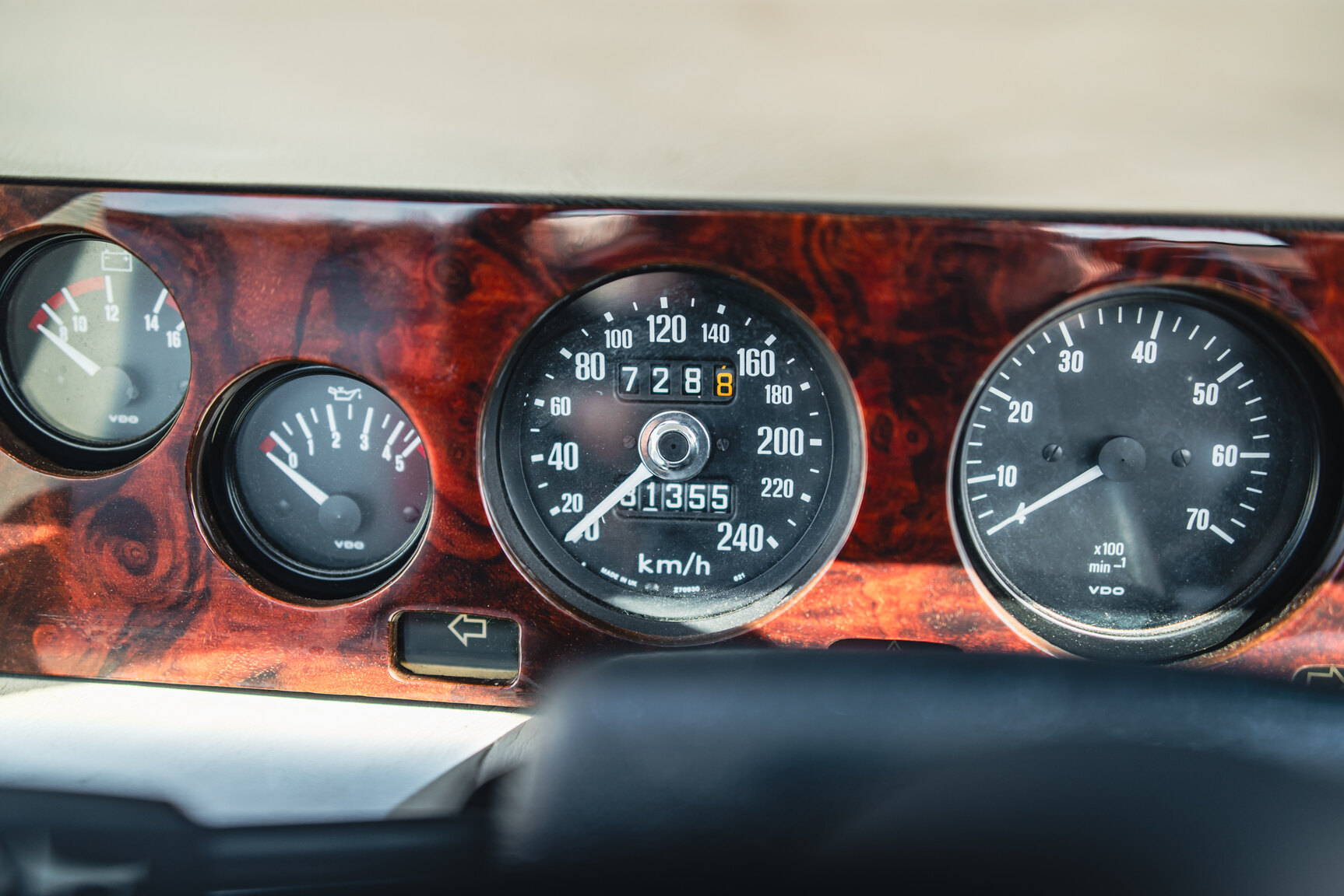 Interiörbild 1985 TVR 350i Cabriolet 3.5 V8