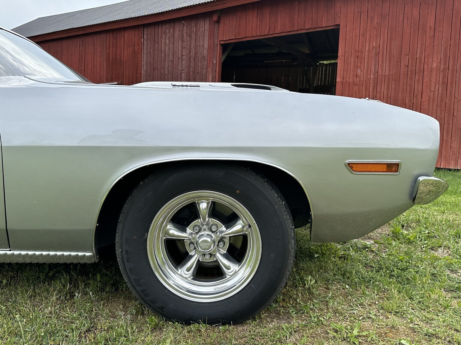 Exteriörbild på 1970 Plymouth Cuda 383