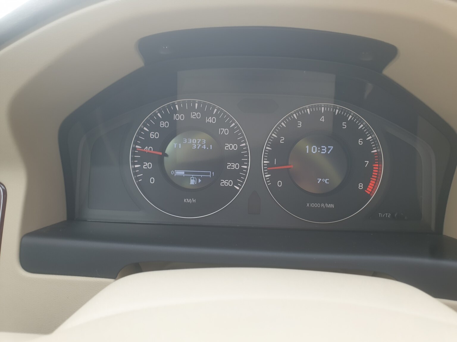 Interiörbild 2008 Volvo S80 2.5T