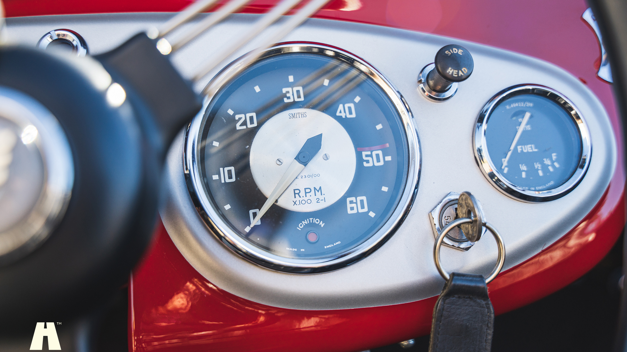 Interiörbild 1954 Austin Healey 100 BN1 (17)