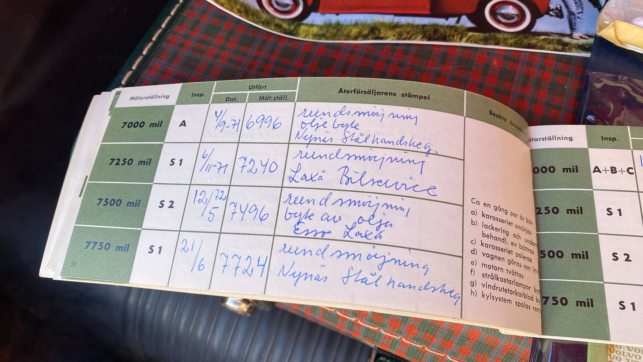 Documentation for 1965 Volvo PV 544 Sport (11)