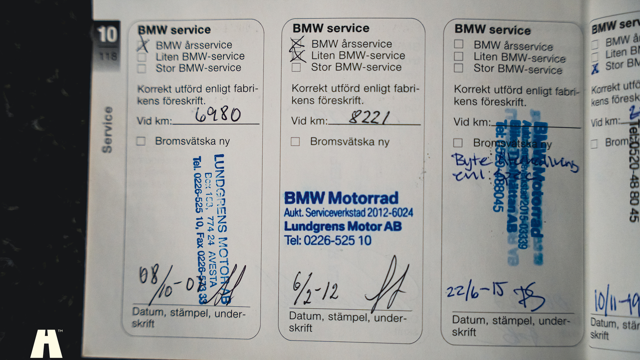 Documentation for 2006 BMW HP2