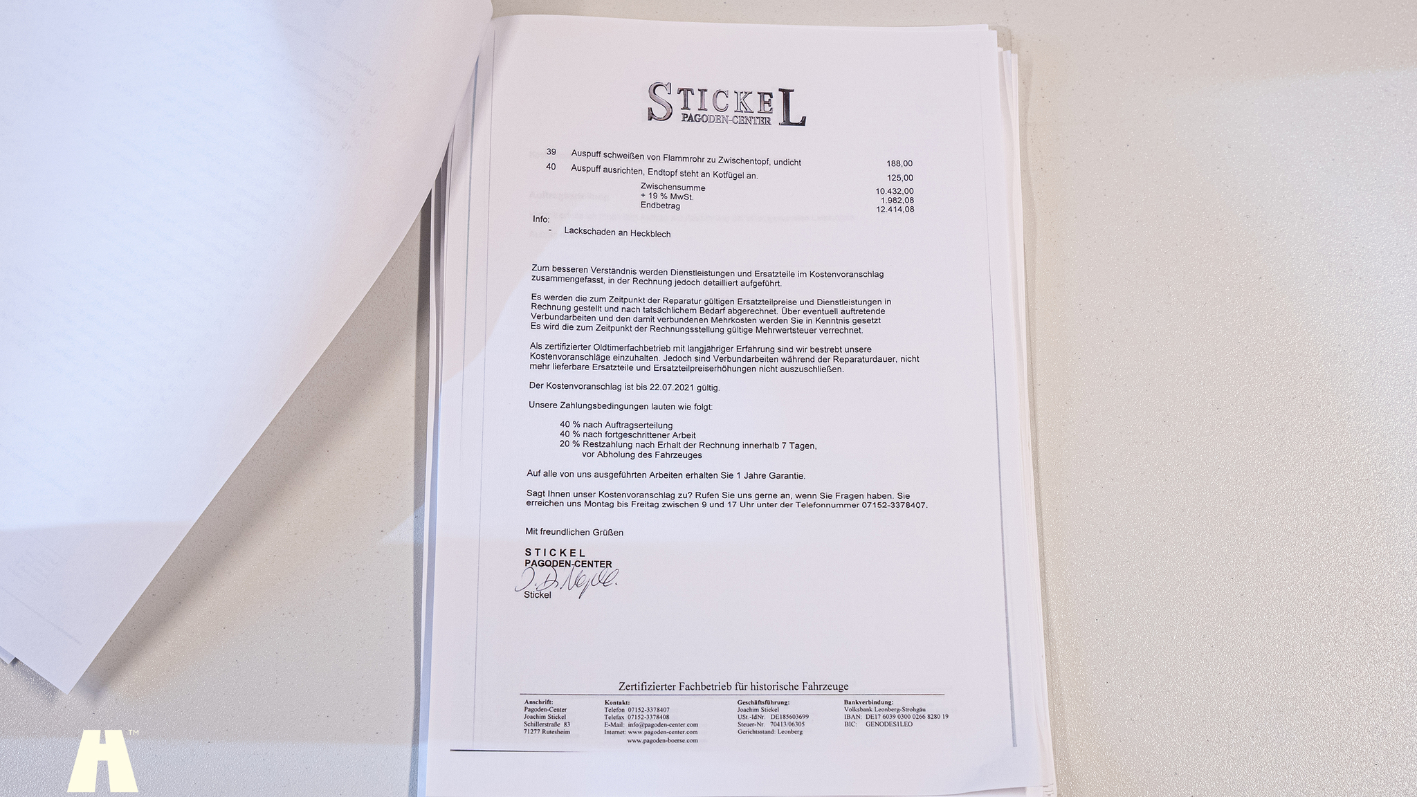 Documentation for 1970 Mercedes 280 SL Pagoda (16)