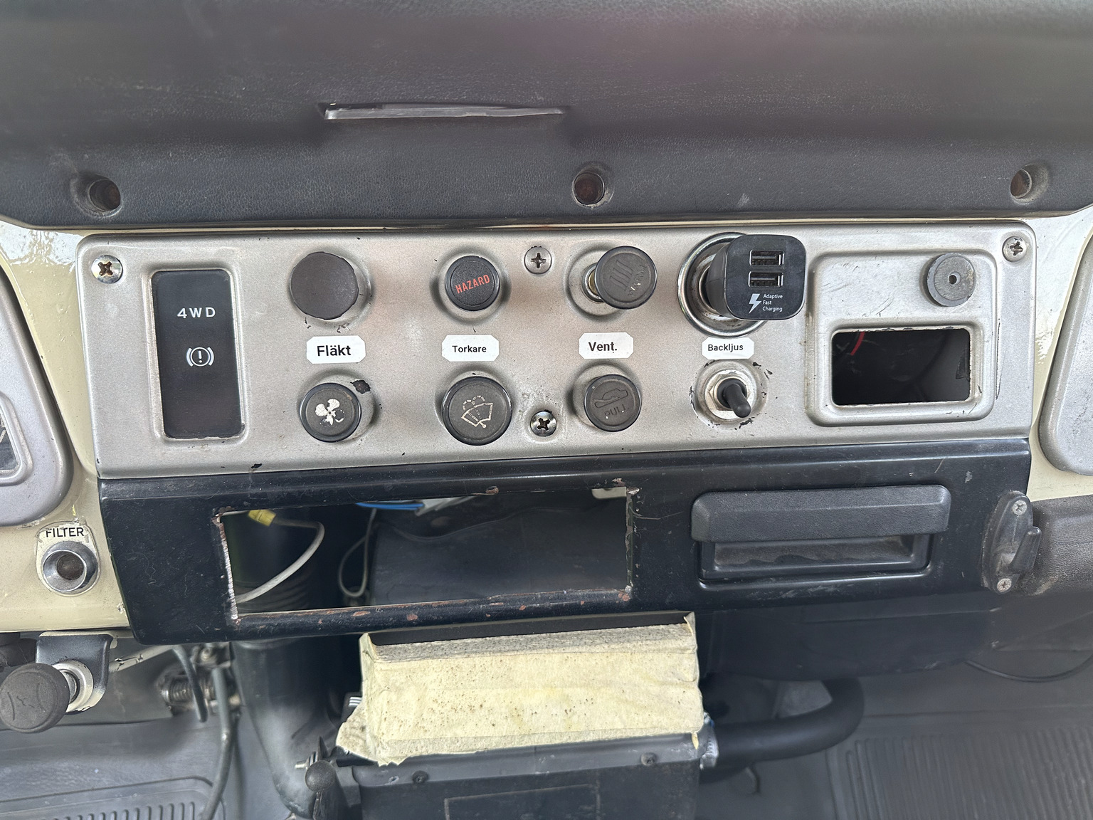 Interiörbild 1985 Toyota Land Cruiser BJ 42