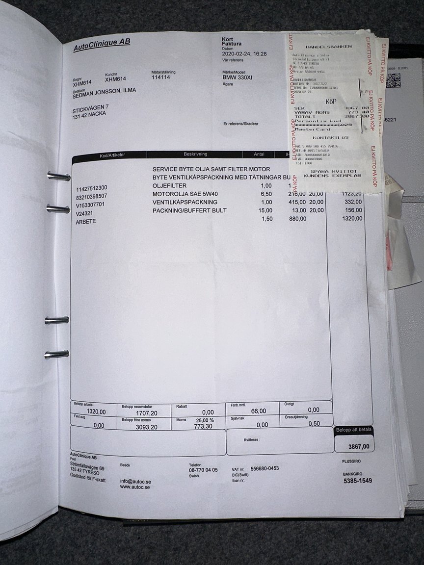 Documentation for 2001 BMW 330Xi