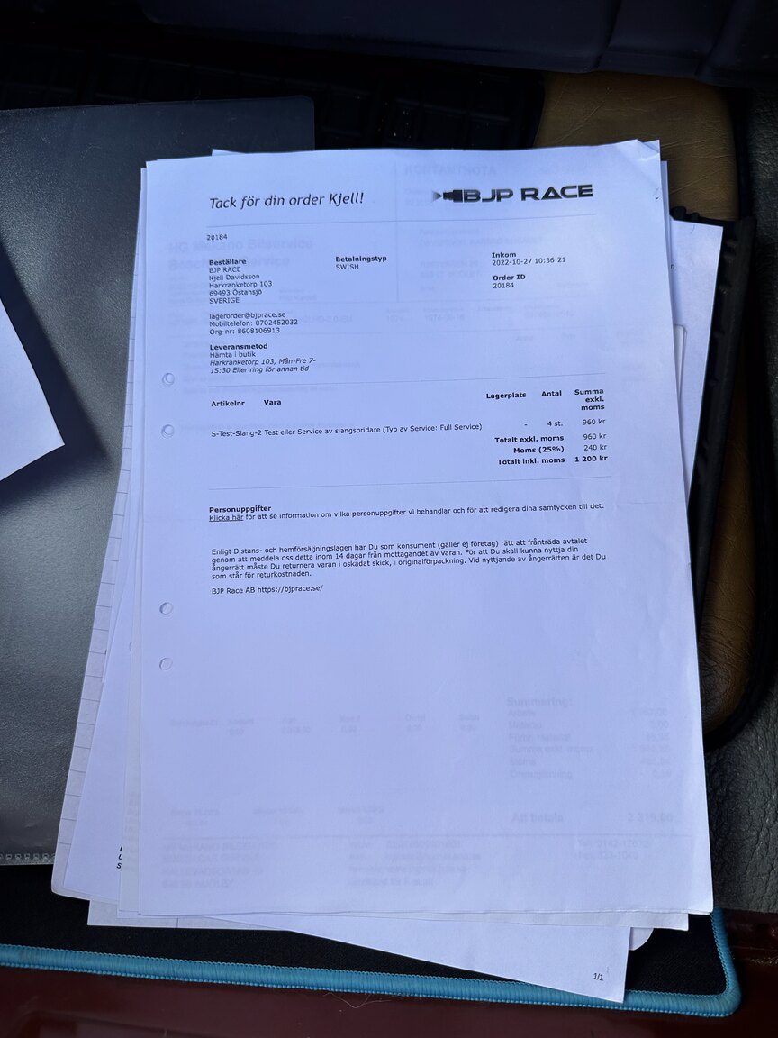 Dokumentation för 1974 SAAB 99 