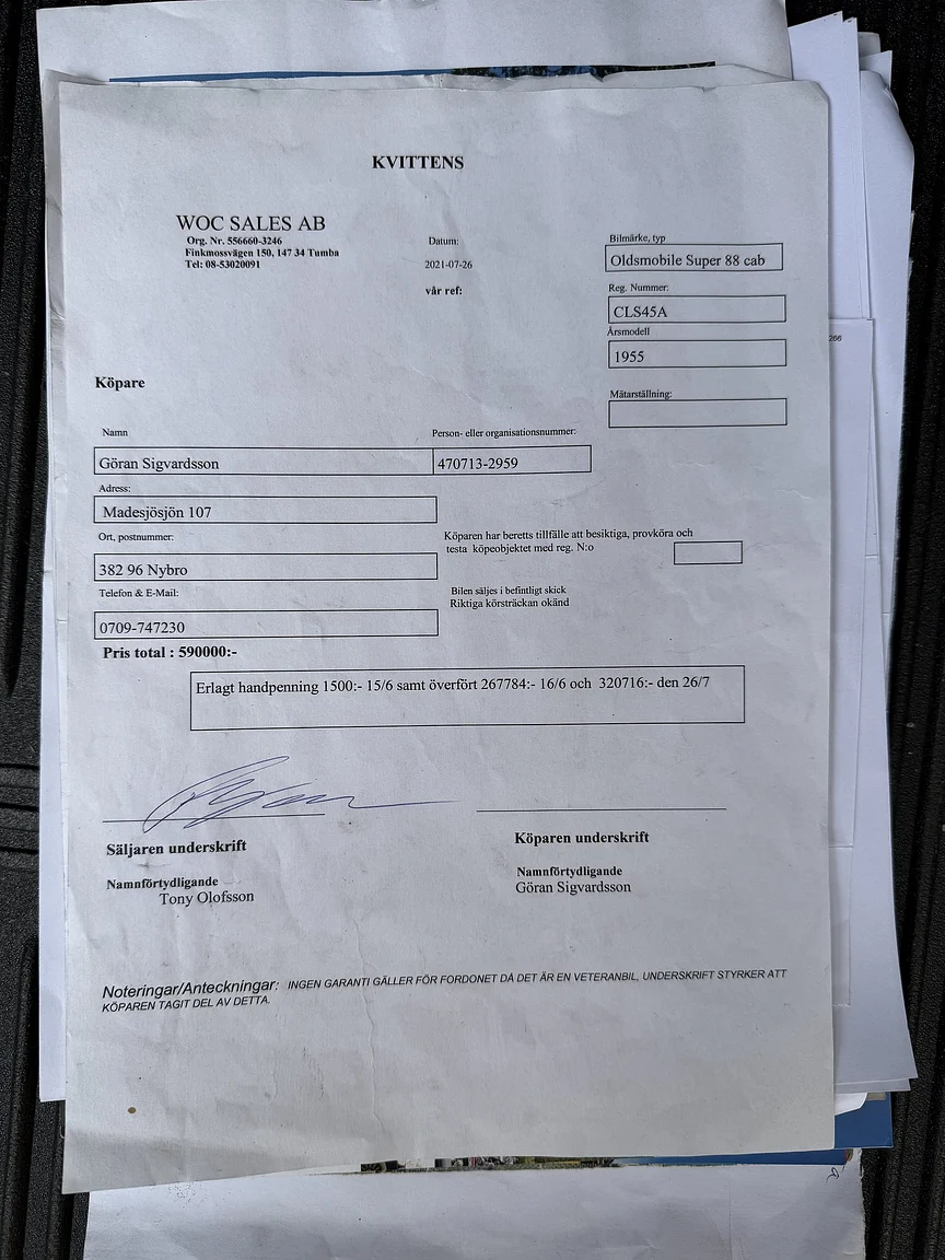 Dokumentation, 1955 Oldsmobile Super 88 (18)