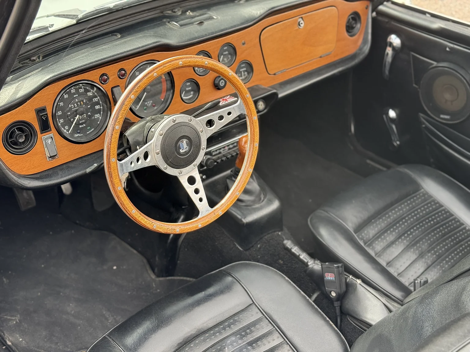 Interiörbild 1970 Triumph TR6 Hardtop  (1)