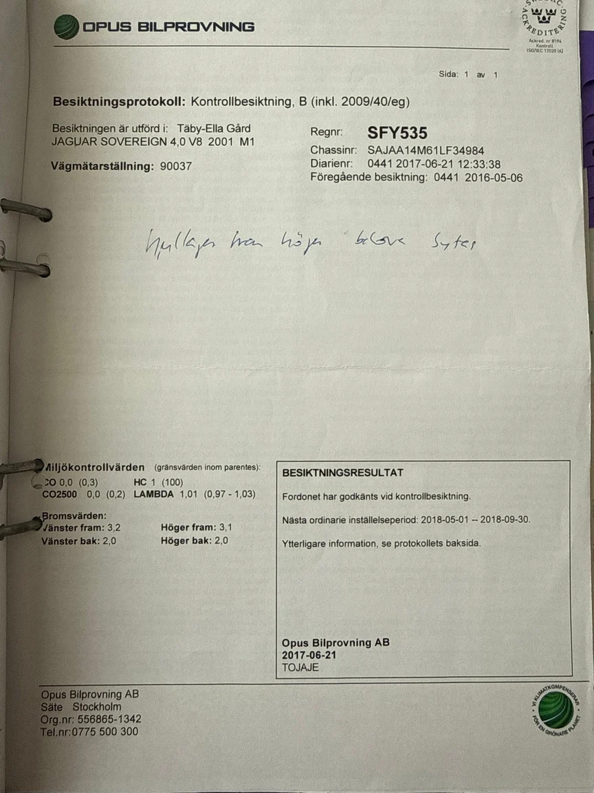 Dokumentation, 2001 Jaguar XJ Sovereign 4.0 V8 (21)