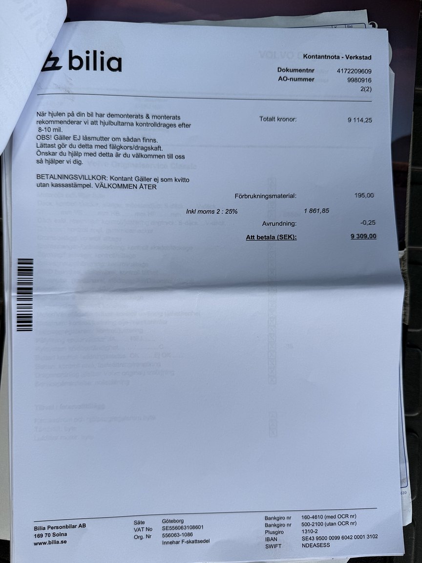 Dokumentation för 1997 Volvo 850 R Kombi