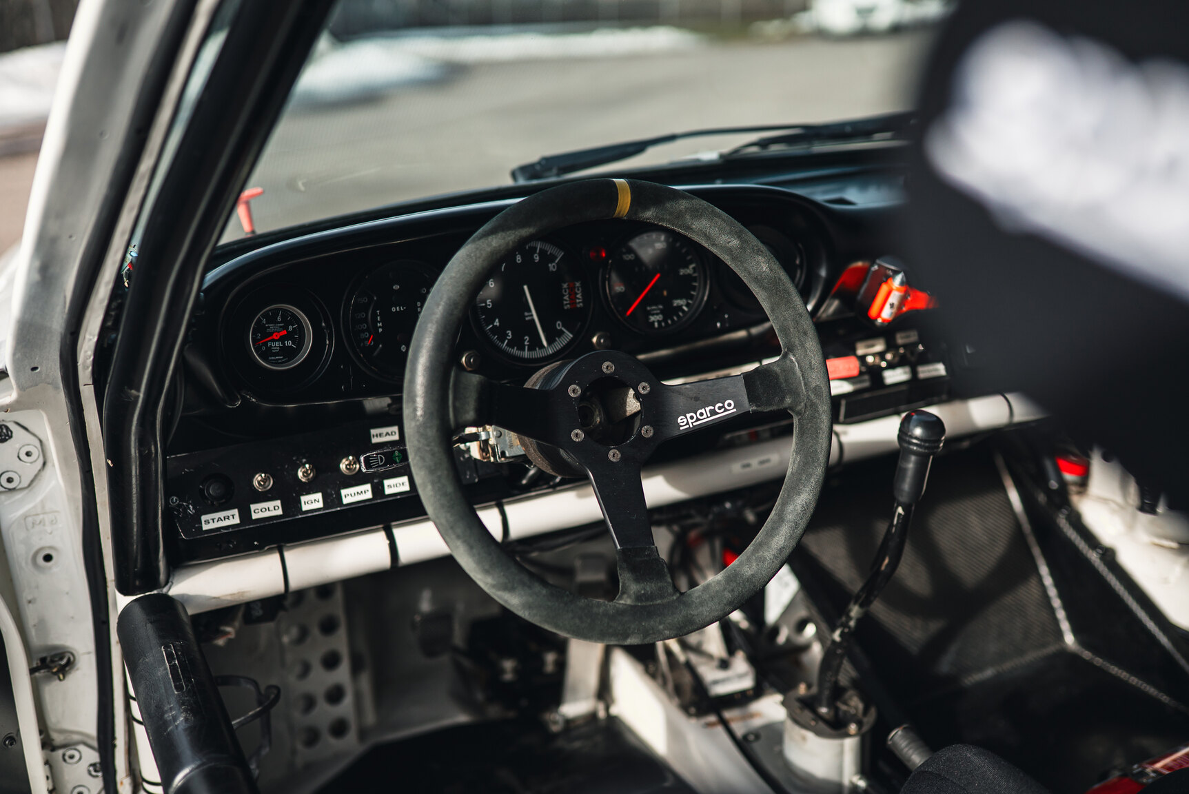 Innenraumfoto von 1977 Porsche 911 RSR Rallycar