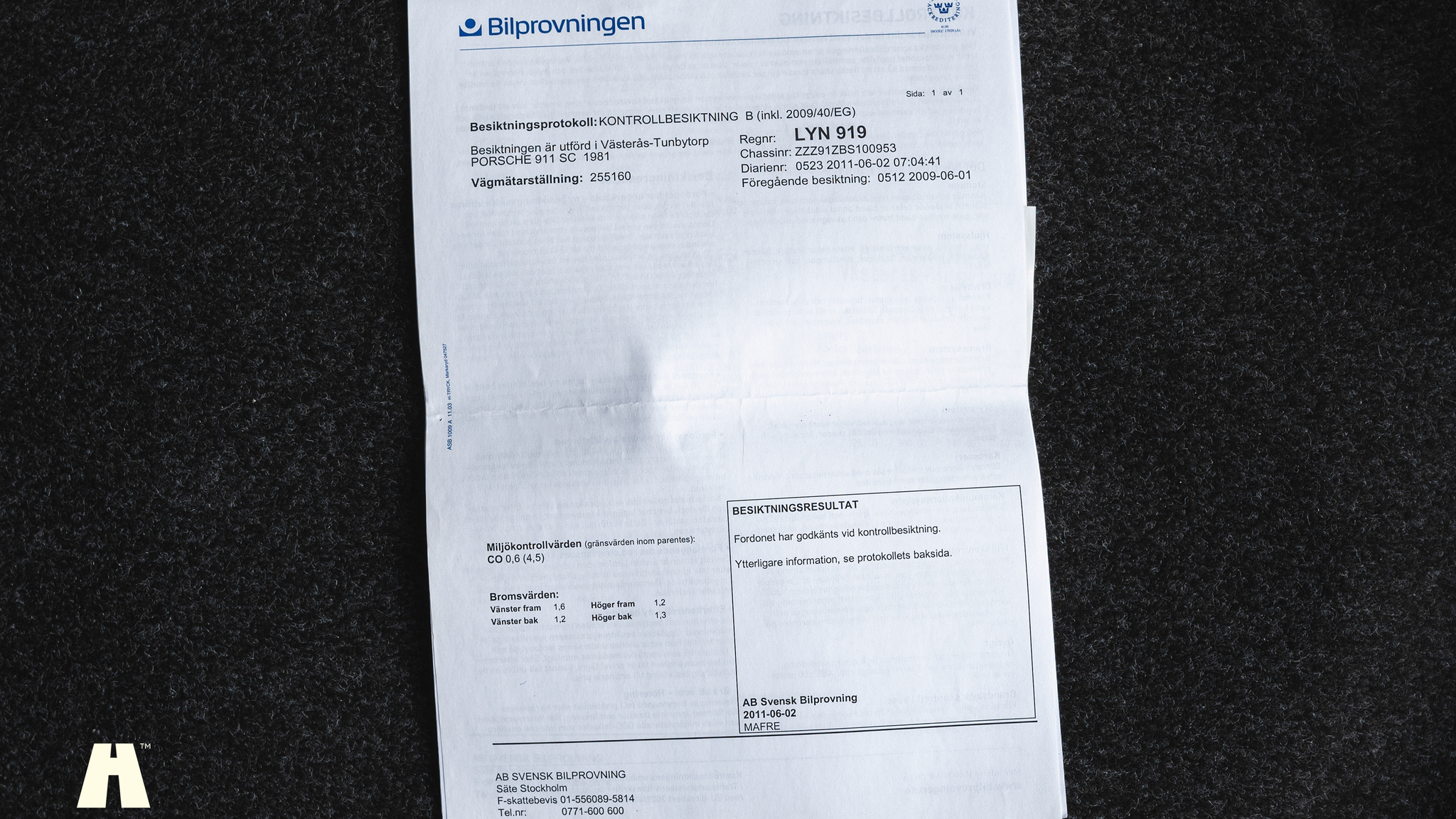 Dokumentation för 1981 Porsche 911 SC Backdate