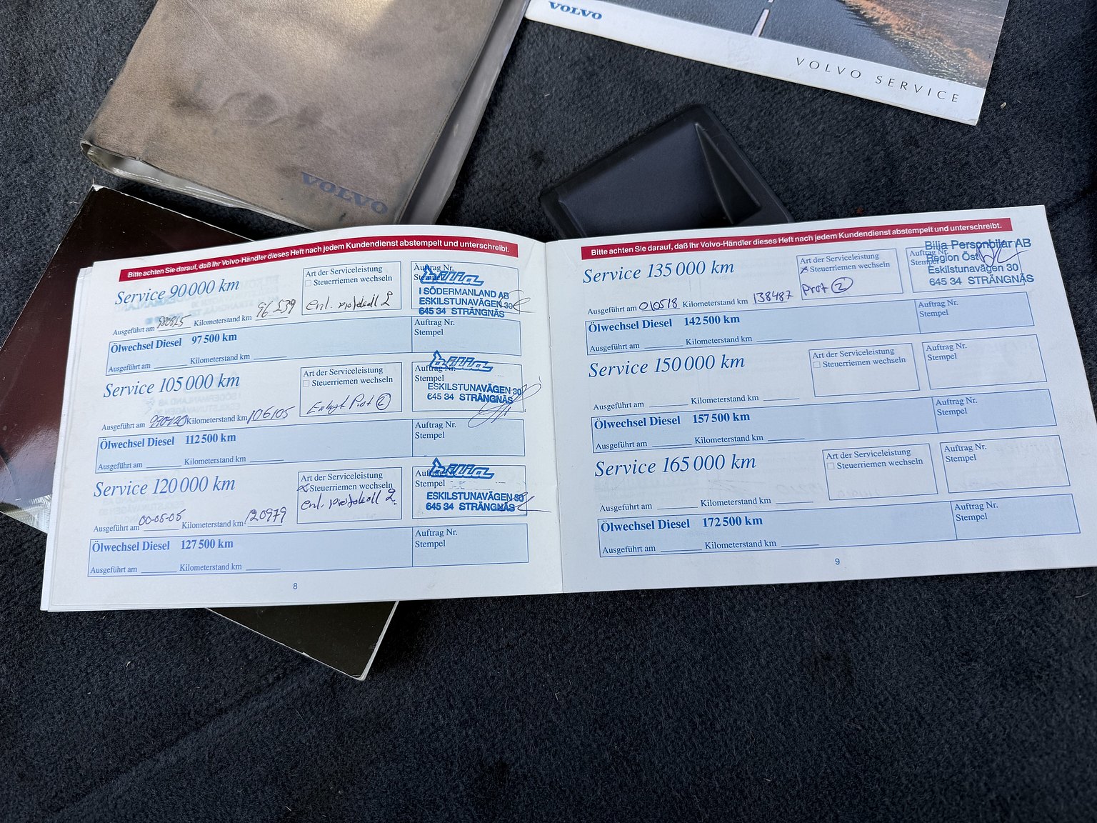 Documentation for 1995 VOLVO 855 T5R T-5R