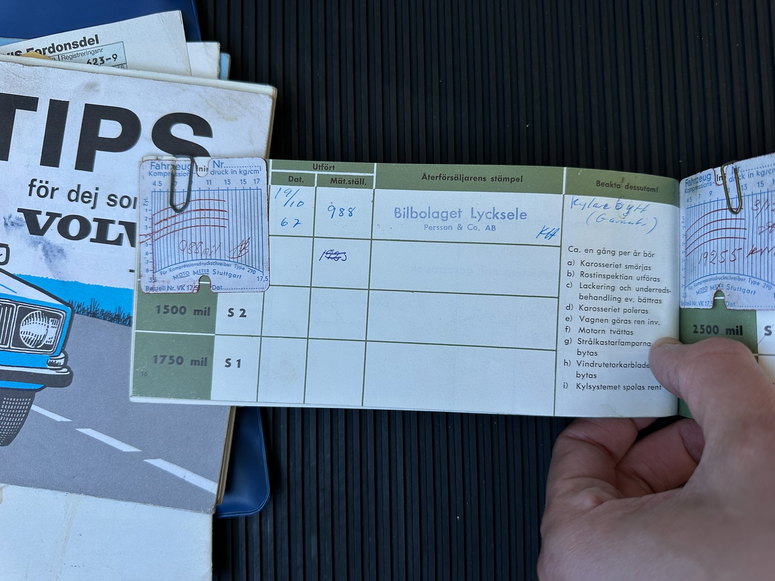 Documentation for 1967 Volvo 144 1.8 