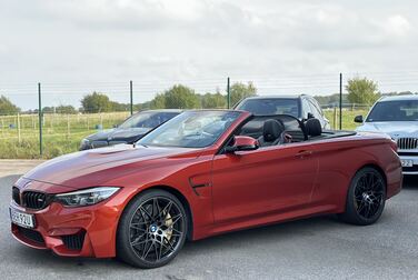 Exterior image of 2018 BMW M4 Competition Convertible F83 Manual