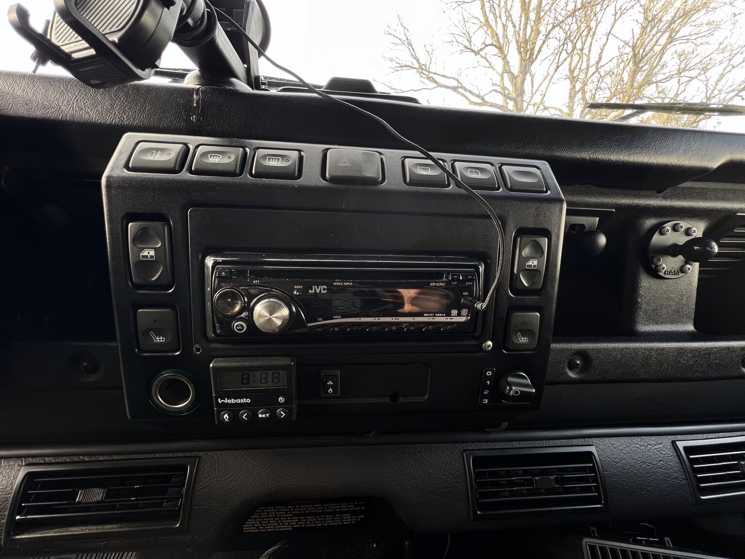 Interiörbild 2002 Land Rover Defender 90 2.5 Td5