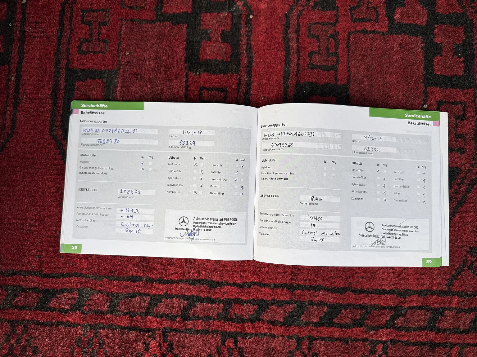 Dokumentation för 2004 Mercedes-Benz E 500 7G-Tronic (4)