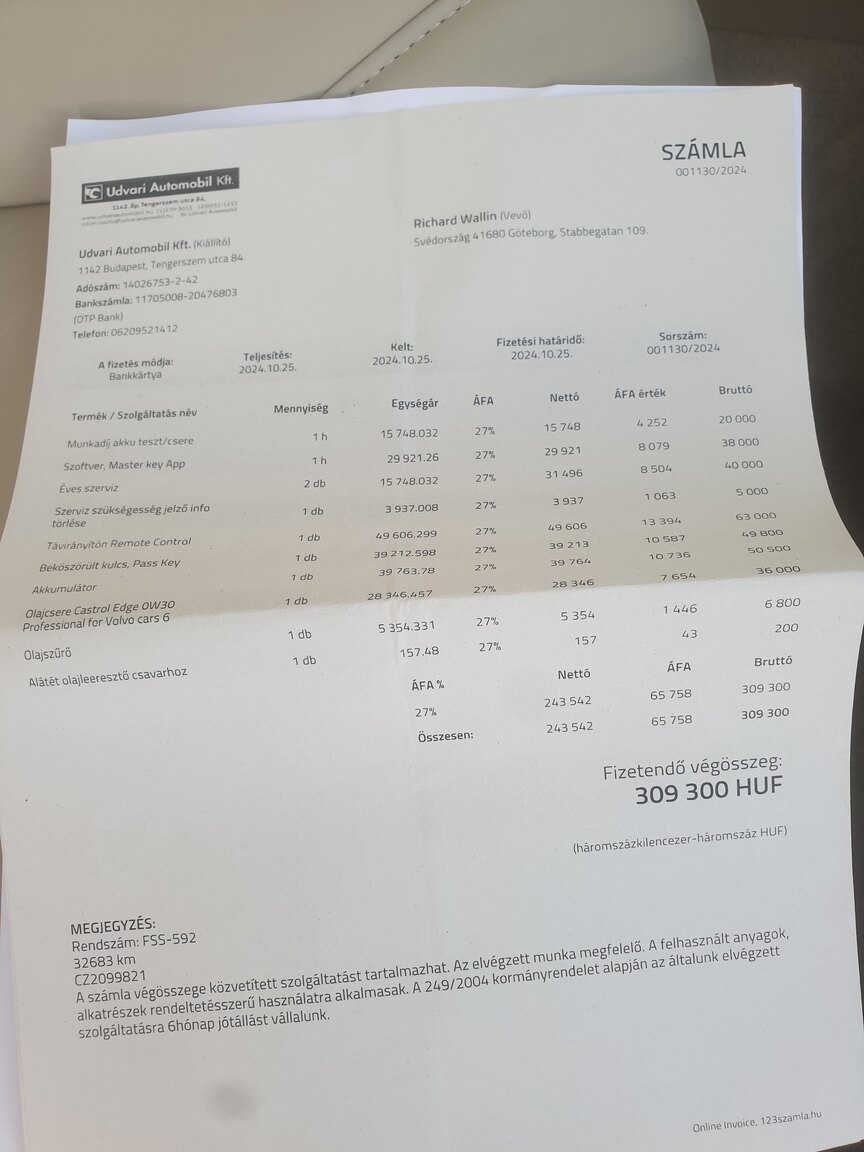 Documentation for 2008 Volvo S80 2.5T