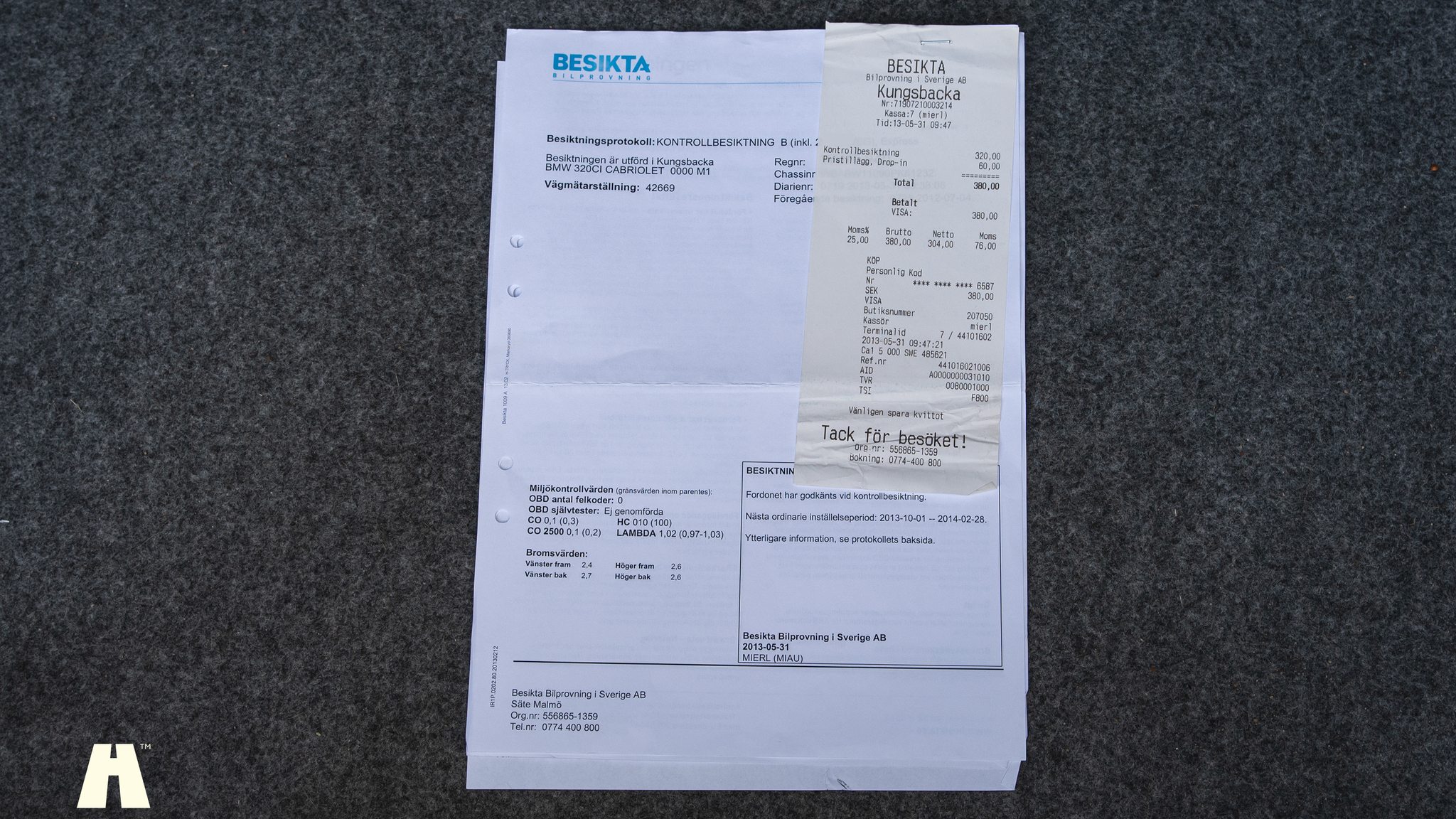 Dokumentation för 2005 BMW 320ci M-sport Cabriolet