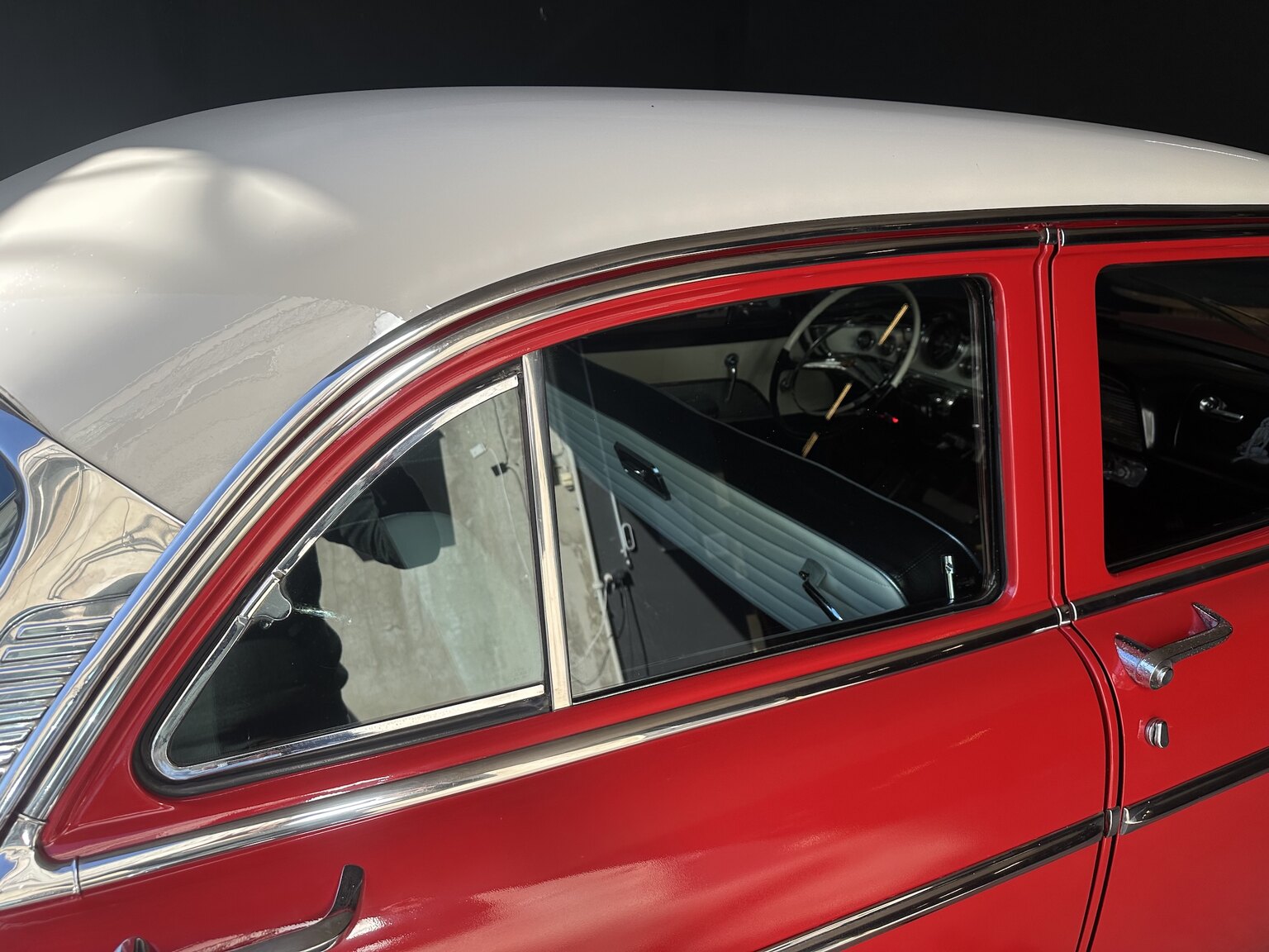 Exteriörbild på 1955 Dodge Custom Royal Sedan HEMI