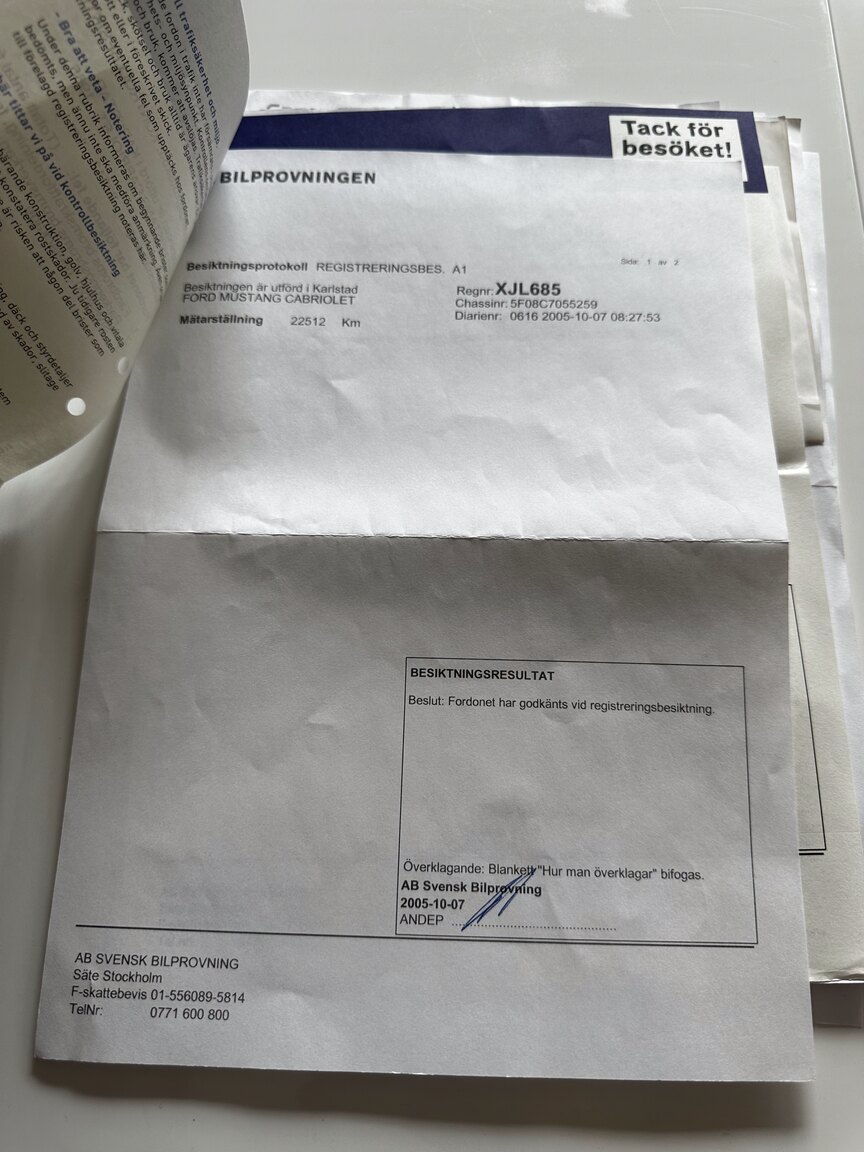 Dokumentation för 1965 Ford Mustang Cabriolet (62)