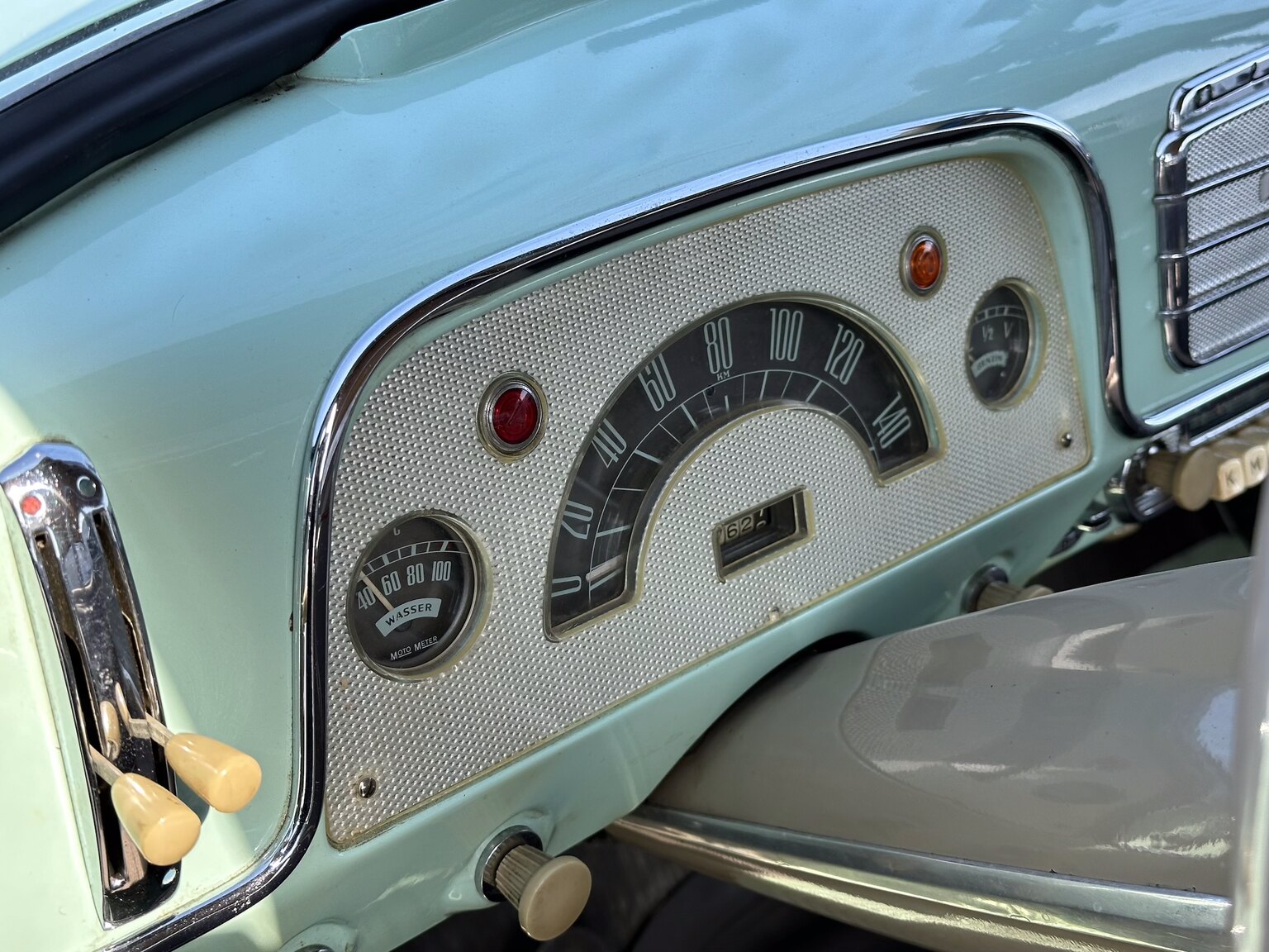 Interiörbild 1956 Opel Olympia Rekord