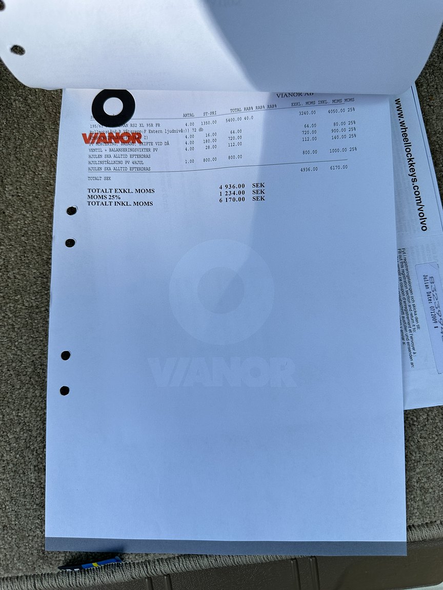 Dokumentation för 2000 Volvo V70 XC 2.4 T AWD 