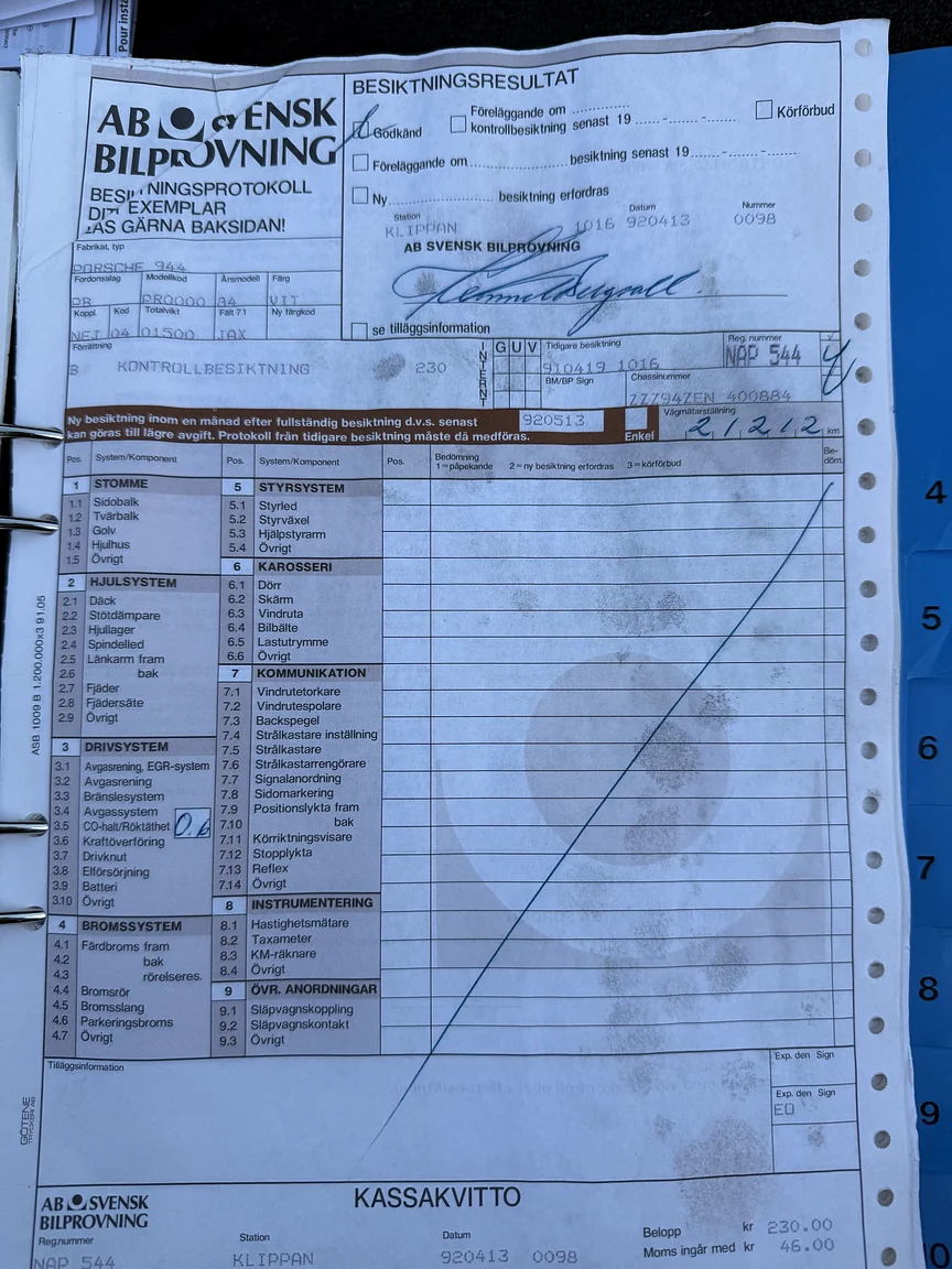 Documentation for 1984 PORSCHE 944 Targa (27)