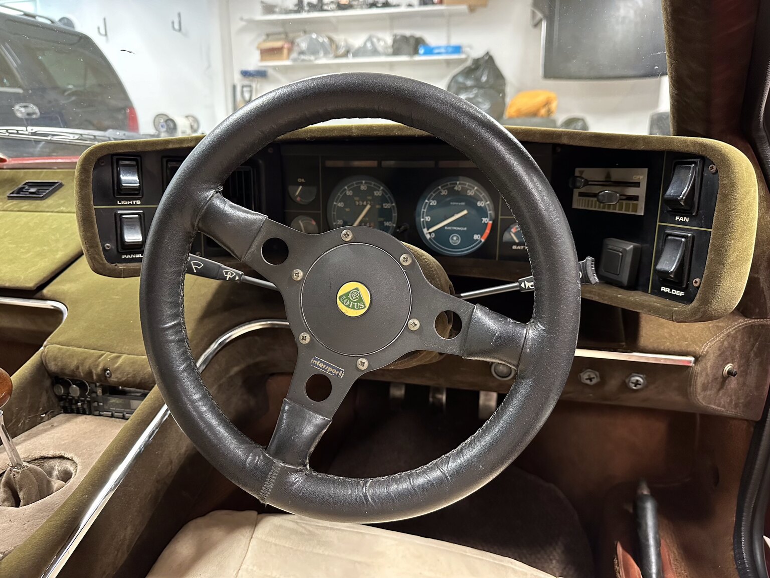 Innenraumfoto von 1977 Lotus Esprit S1