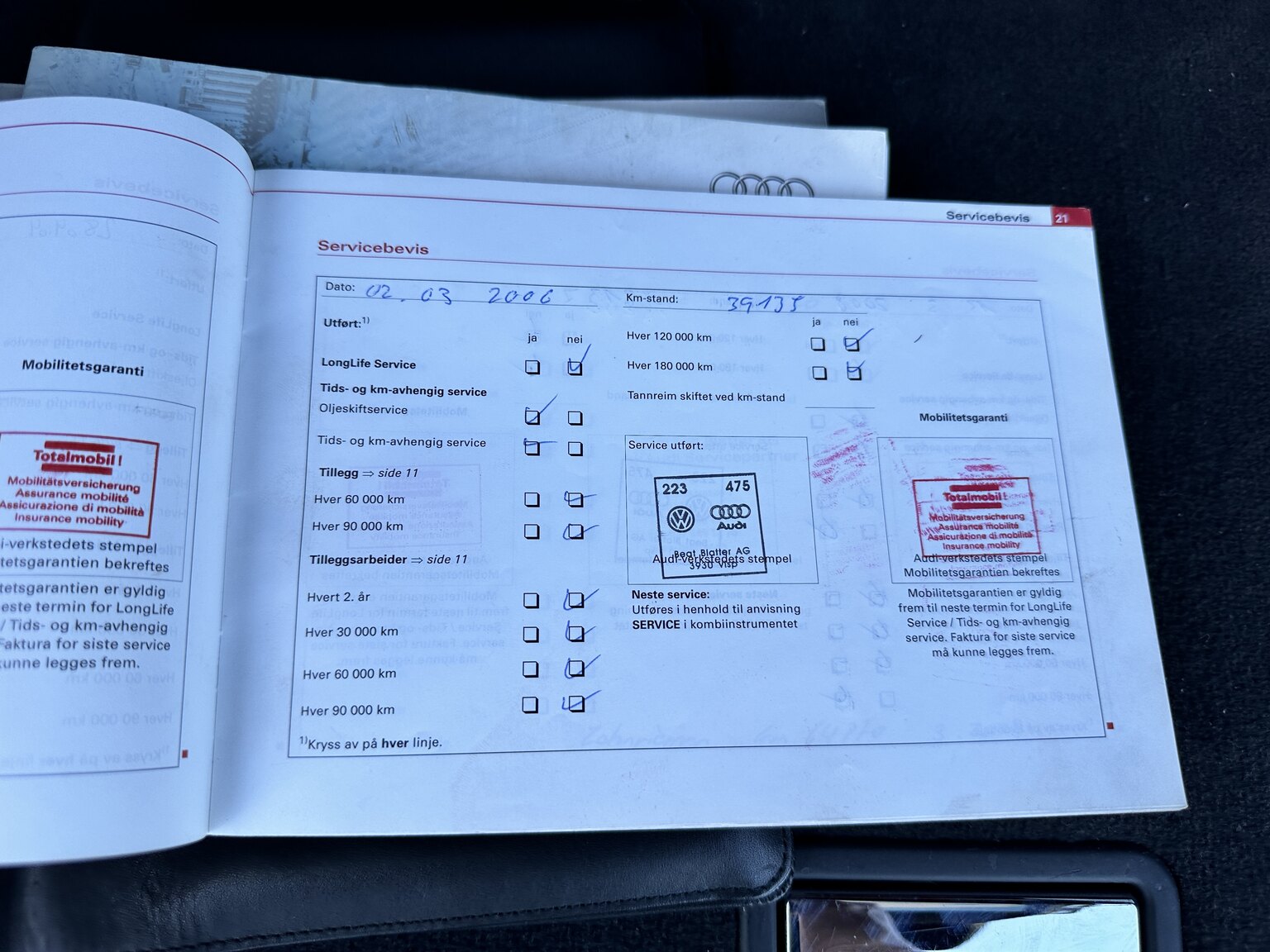 Documentation for 2003  Audi RS6 C5