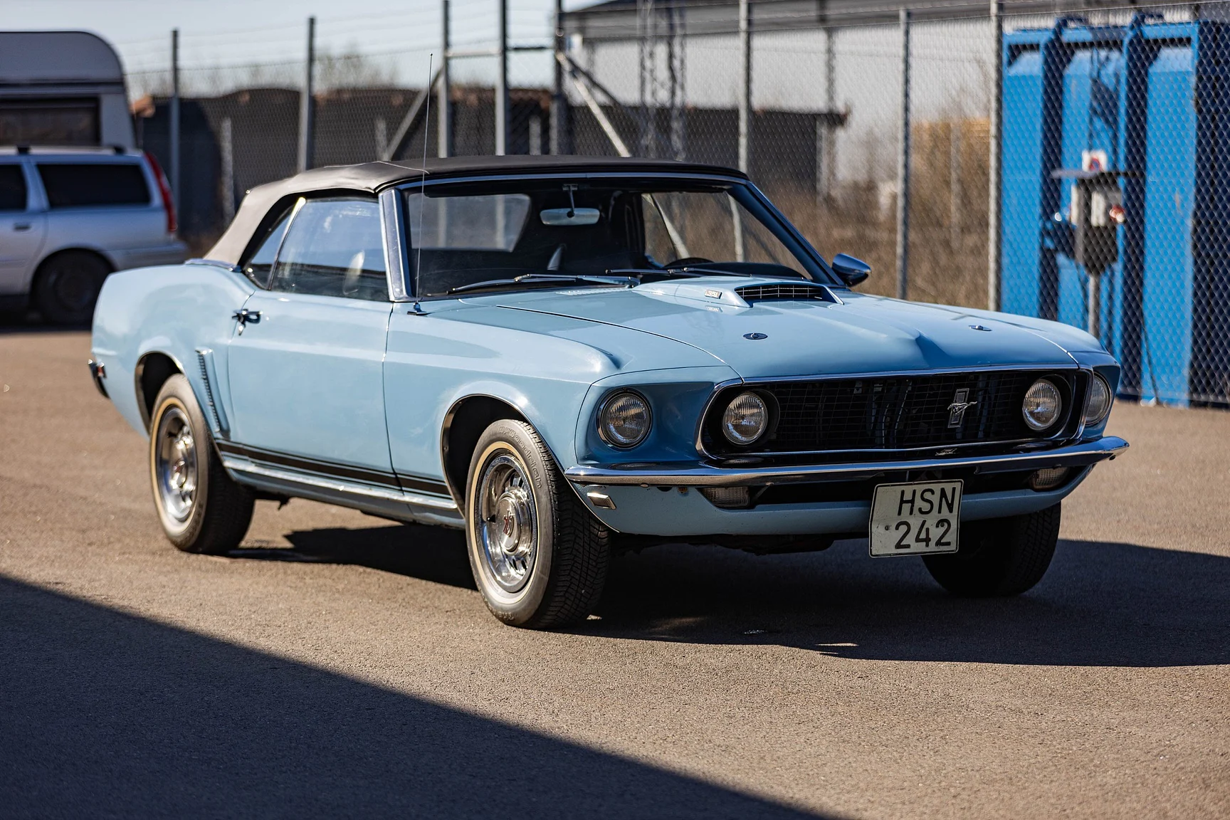 Exteriörbild på 1969 Ford Mustang GT Cabriolet "M-code" (4)