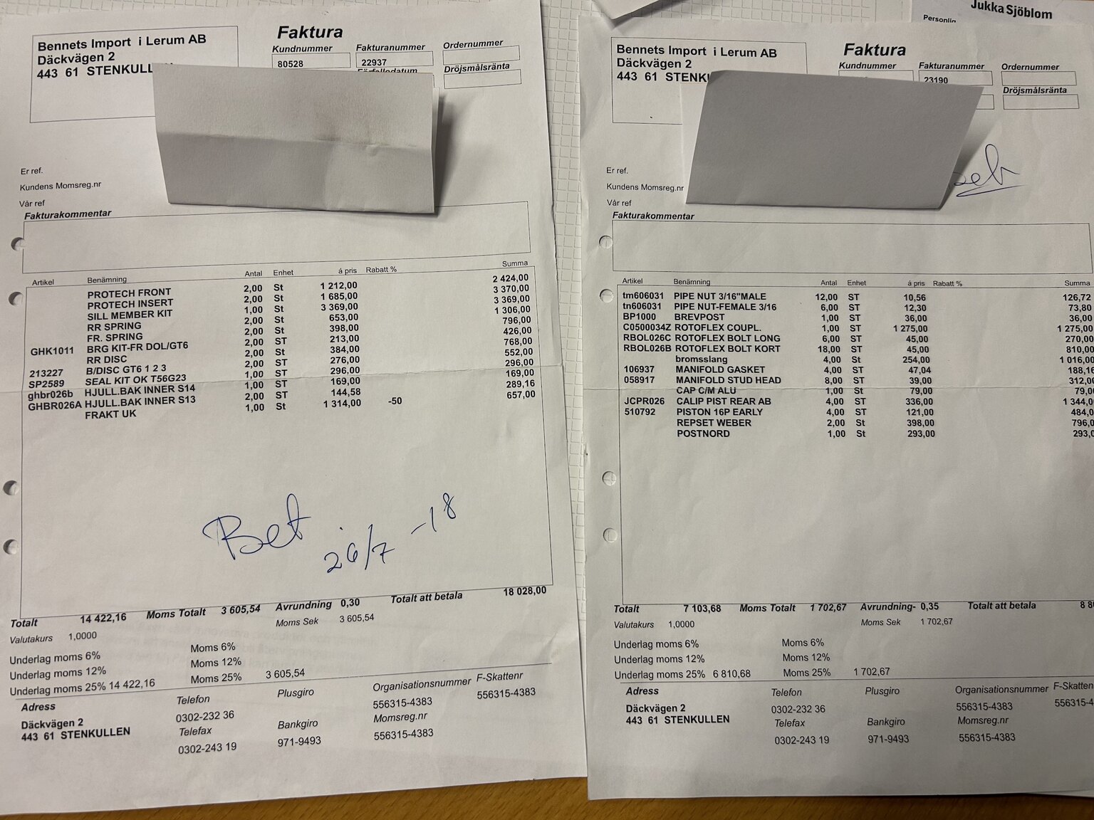 Dokumentation, 1973 Lotus Elan