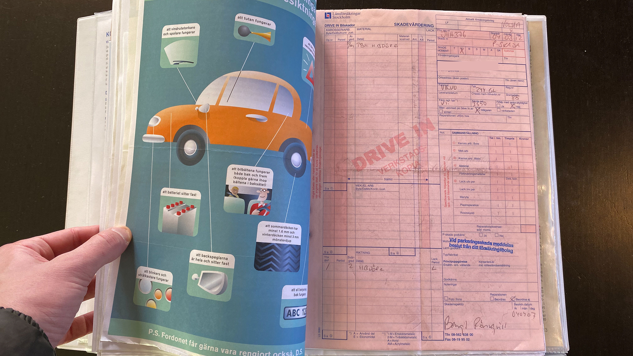 Dokumentation för 1988 Volvo 240 GL