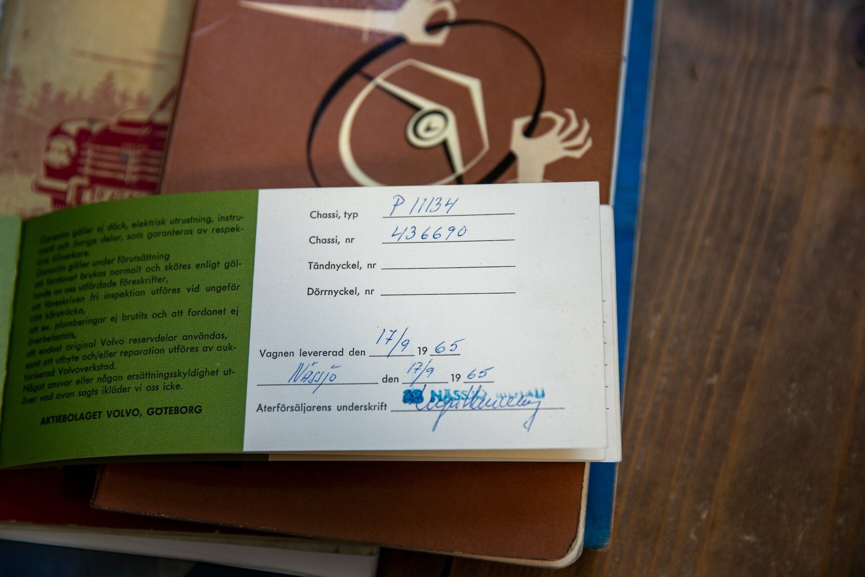 Documentation for 1966 Volvo PV 544