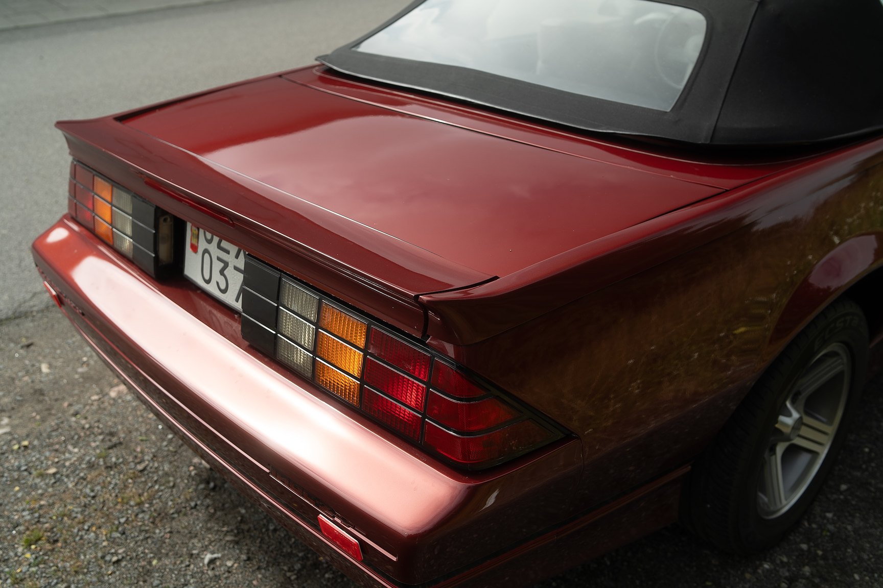 Exterior image of 1988 Chevrolet Camaro Z28 Iroc-Z Convertible