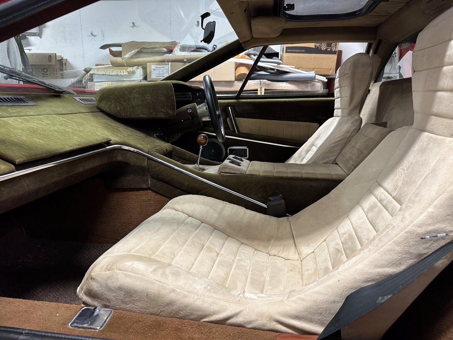 Innenraumfoto von 1977 Lotus Esprit S1