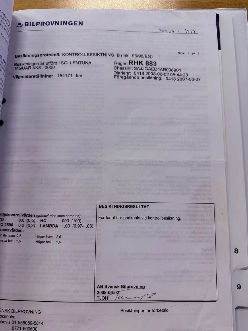 Documentation for 1997 Jaguar XK8 (52)