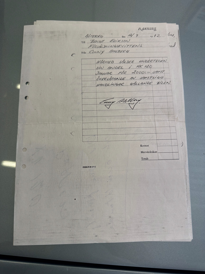 Dokumentation för 1951 Jaguar XK 120