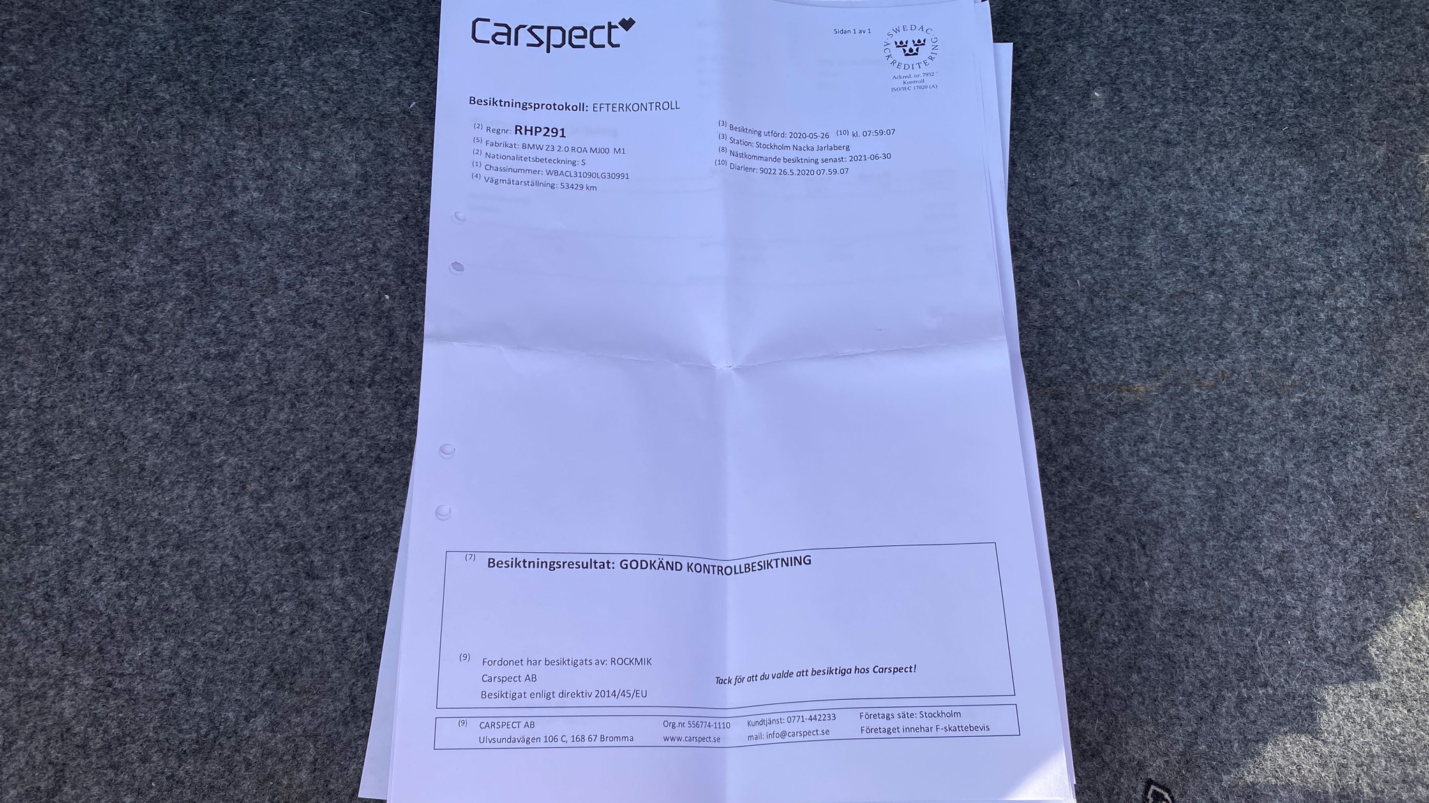 Documentation for 2000 BMW Z3