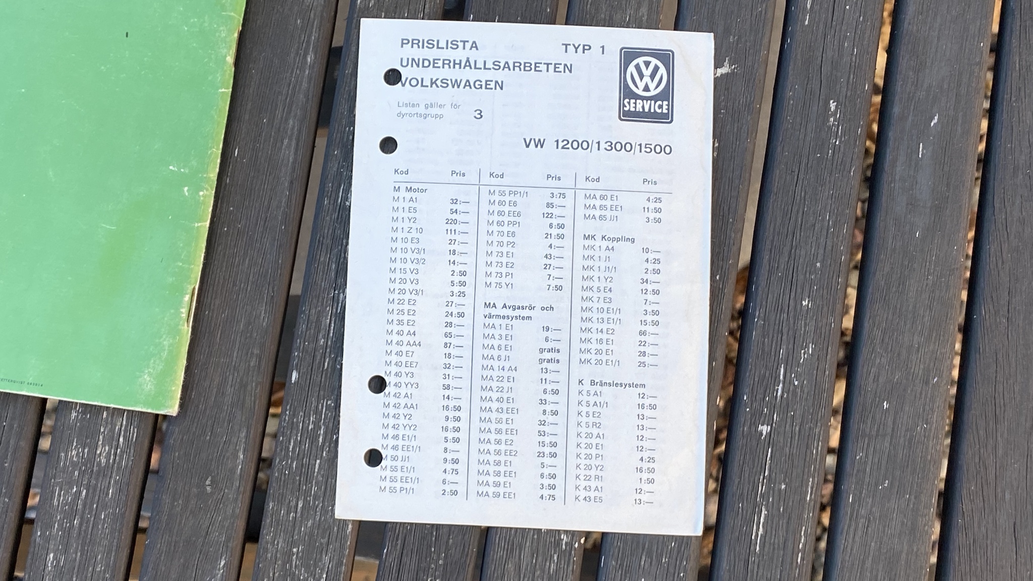 Dokumentation för 1967 Volkswagen Beetle