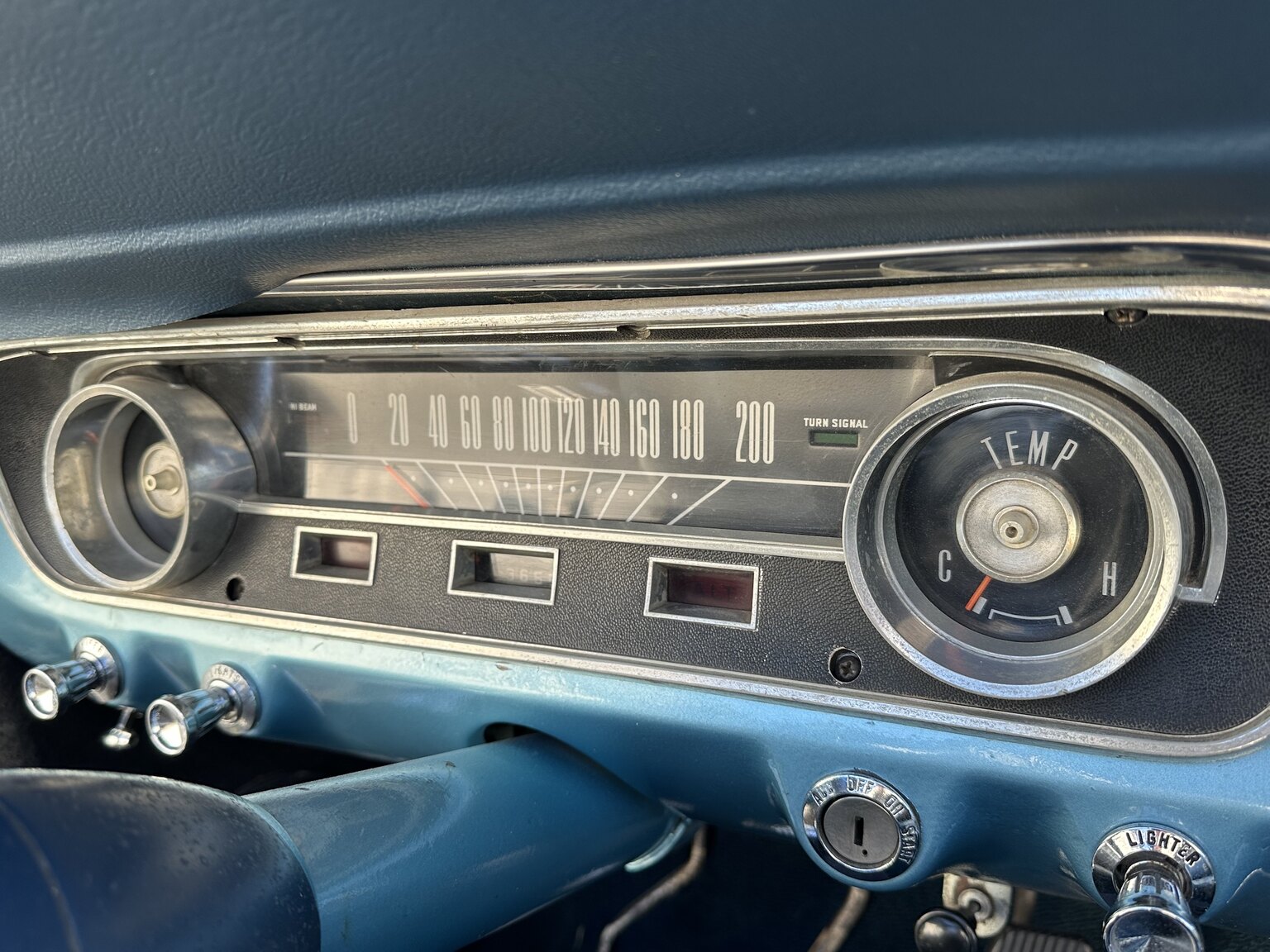 Interiörbild 1966 Ford Mustang Convertible