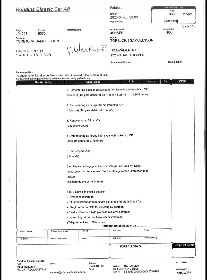 Documentation for 1968 Jensen Interceptor (27)