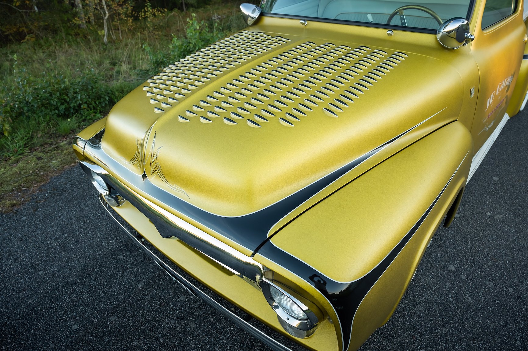 Exteriörbild på 1955 Ford F-100 Kustom